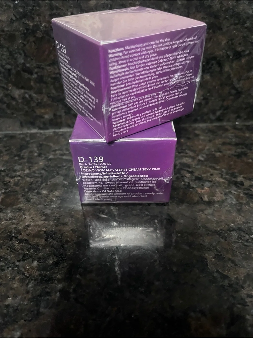 Rozino Sexy Pink Woman's Secret Cream - Sealed - Set of 2!